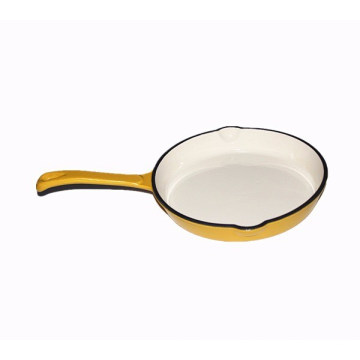 Optional color cast iron skillet with loop handle